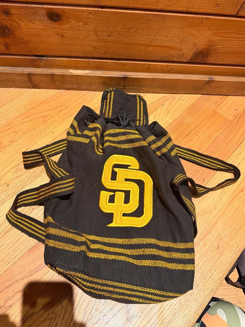 San Diego Padres Weave / Knitted Back Pack 14" X 15"
